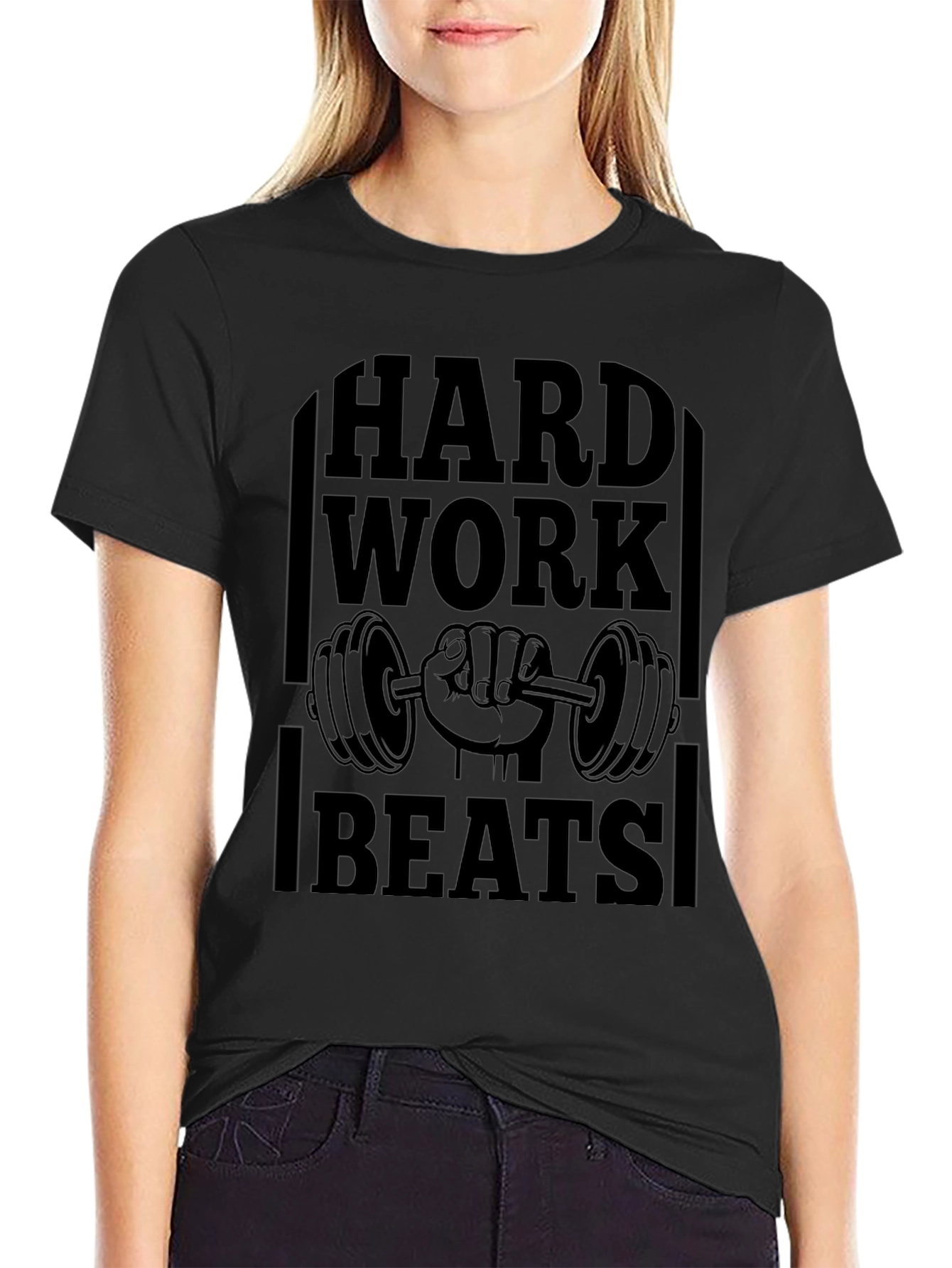 Hard Work Beats All Gym T-Shirt