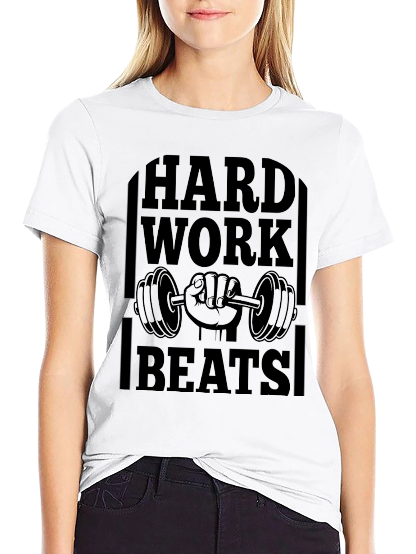 Hard Work Beats All Gym T-Shirt