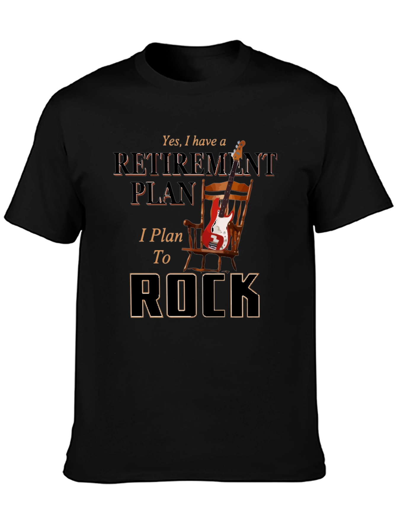 Retirement Plan to Rock T-Shirt - Music Lover Tee