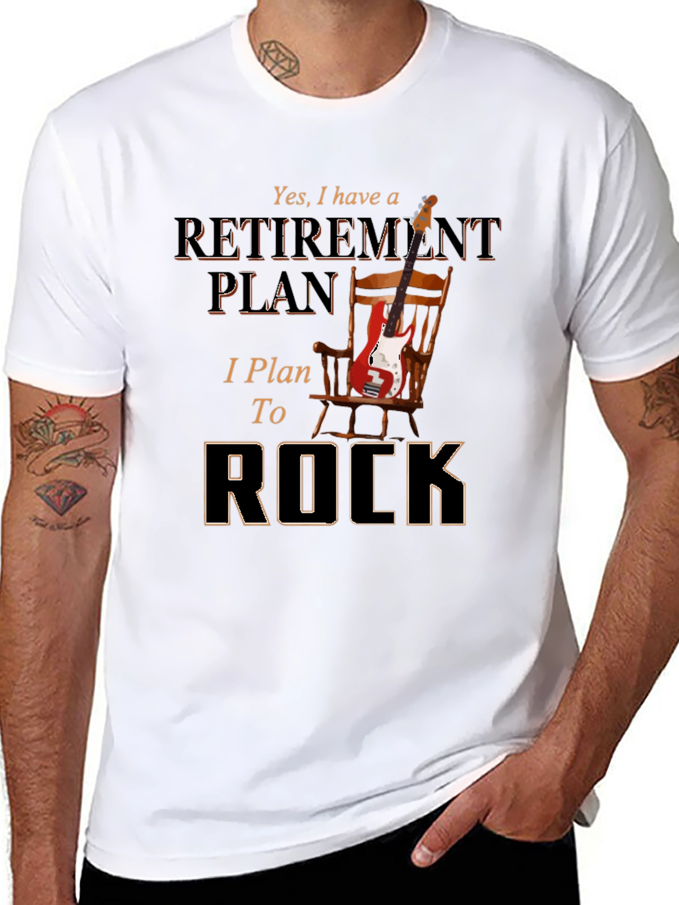 Retirement Plan to Rock T-Shirt - Music Lover Tee