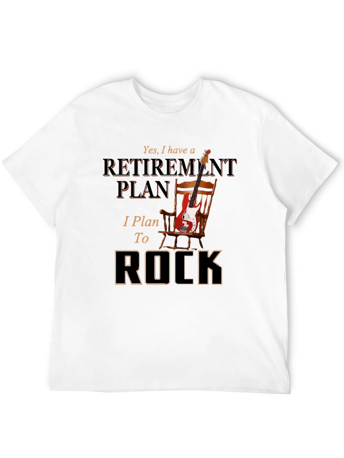 Retirement Plan to Rock T-Shirt - Music Lover Tee