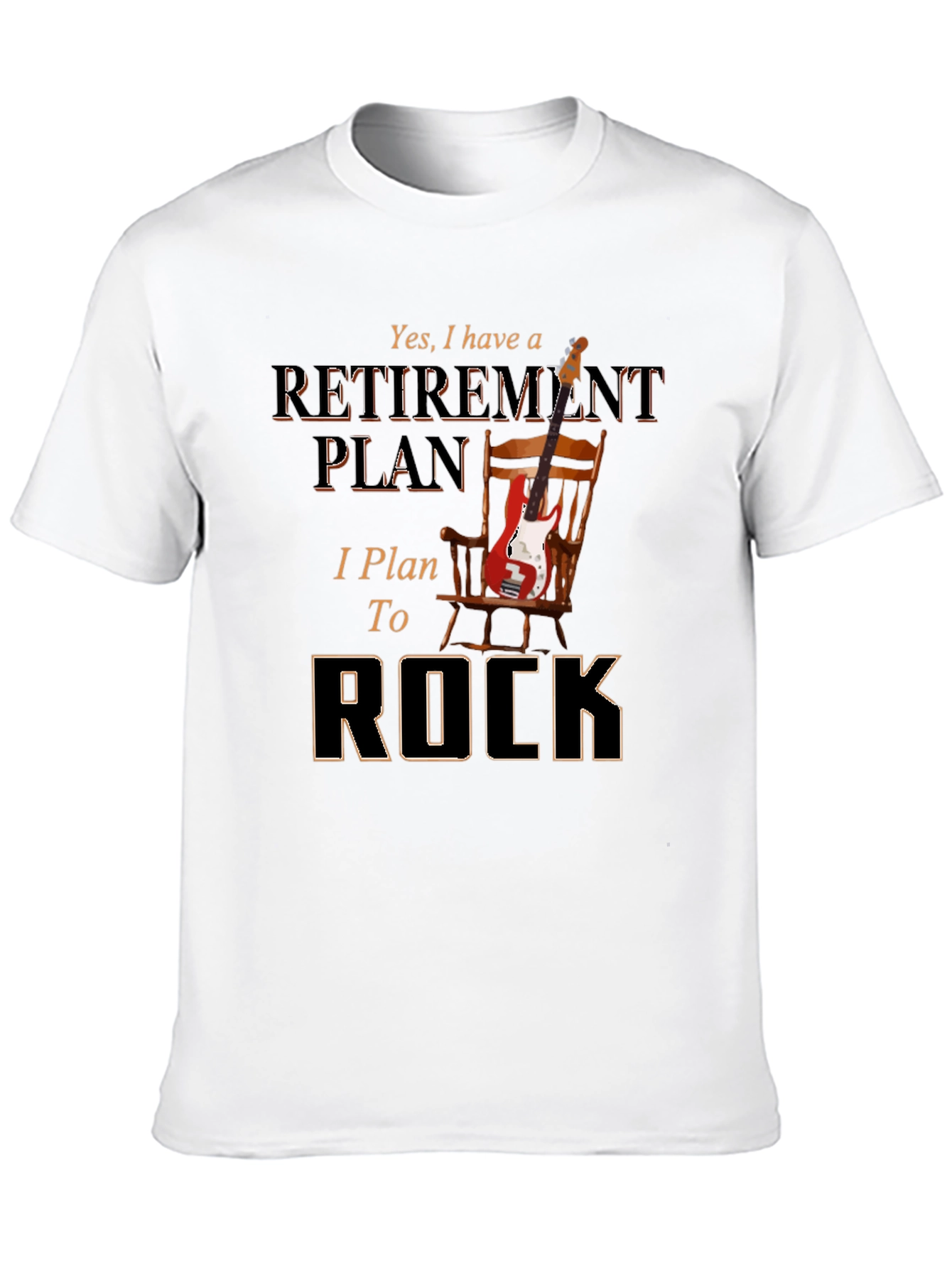 Retirement Plan to Rock T-Shirt - Music Lover Tee