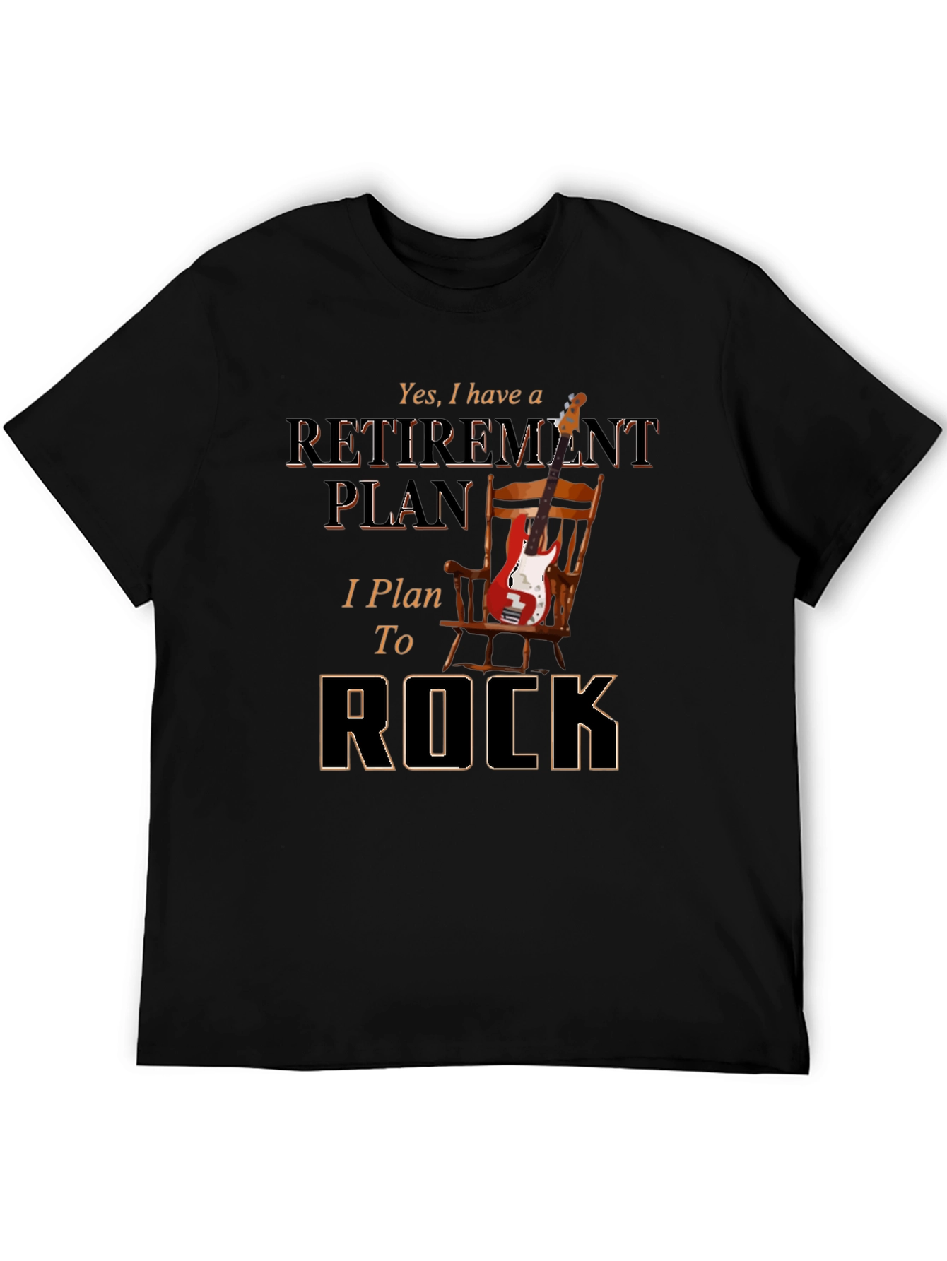 Retirement Plan to Rock T-Shirt - Music Lover Tee