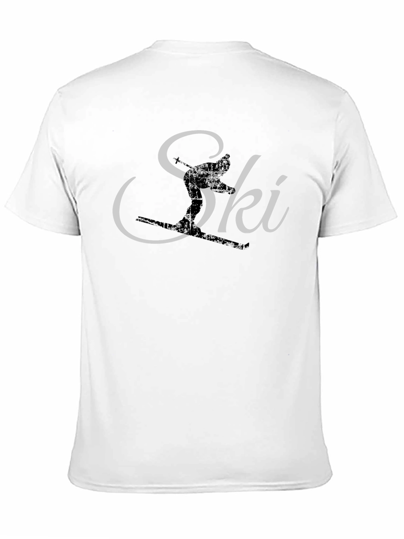 Ski Graphic Tee - Black Cotton T-Shirt