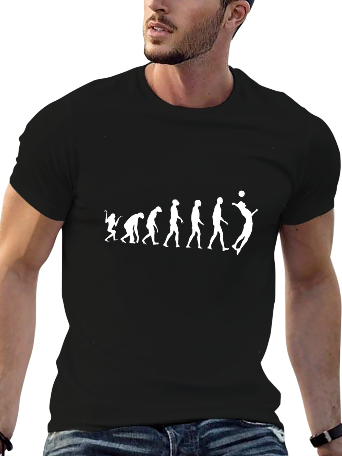 Volleyball Evolution T-Shirt - Humorous Graphic Tee