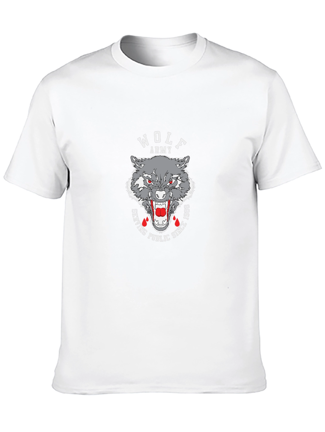 Wolf Army Graphic T-Shirt - Serving Public Since 1988