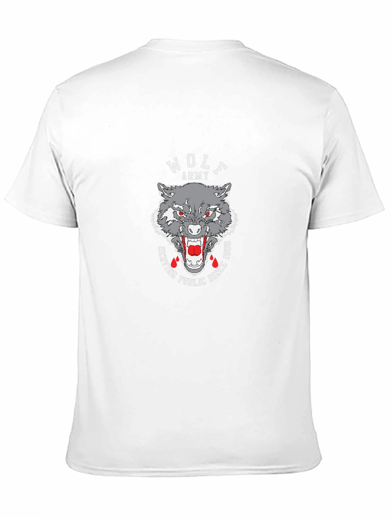 Wolf Army Graphic T-Shirt - Serving Public Since 1988