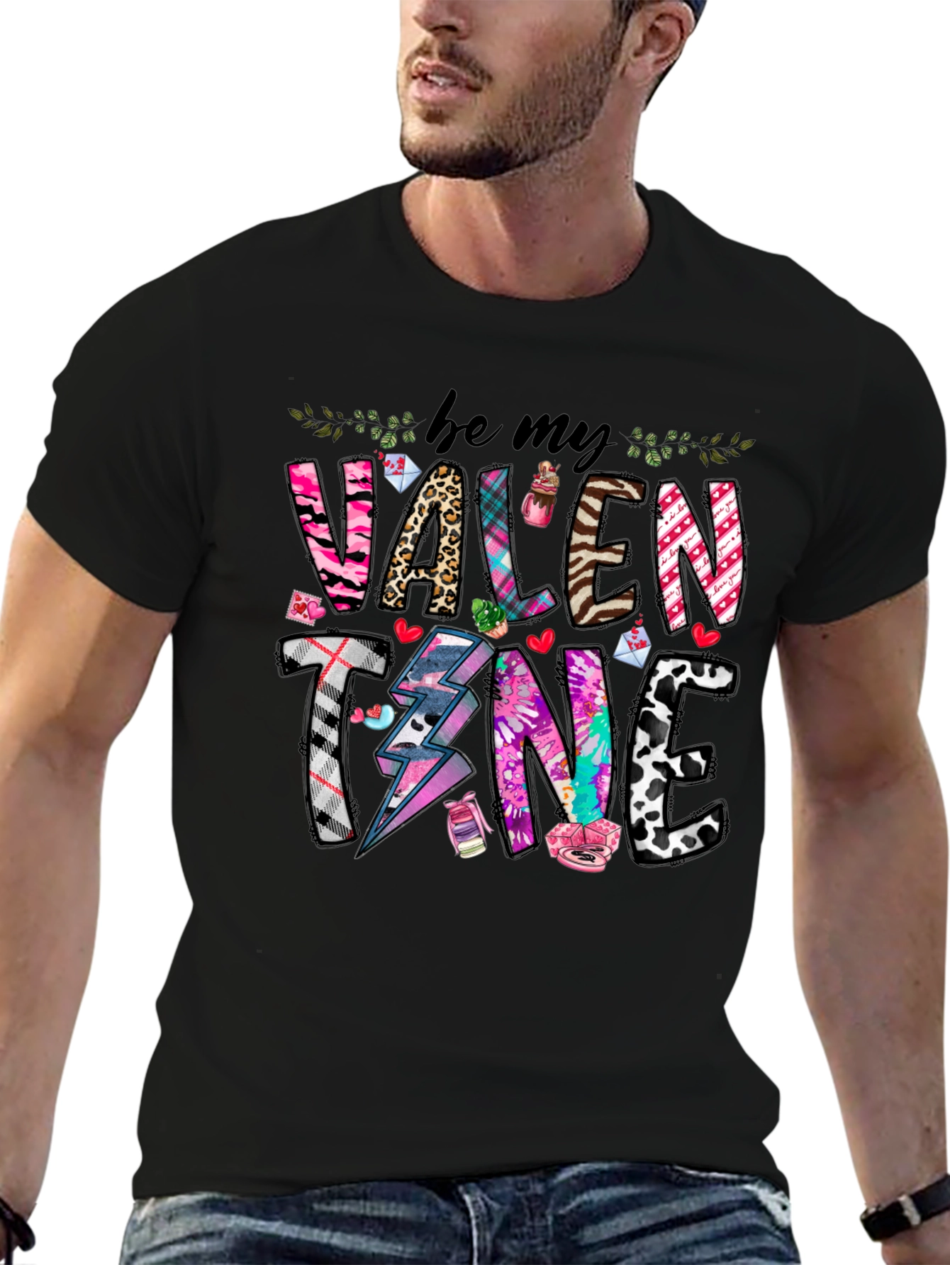 Be My Valentine T-Shirt - Novelty Graphic Tee