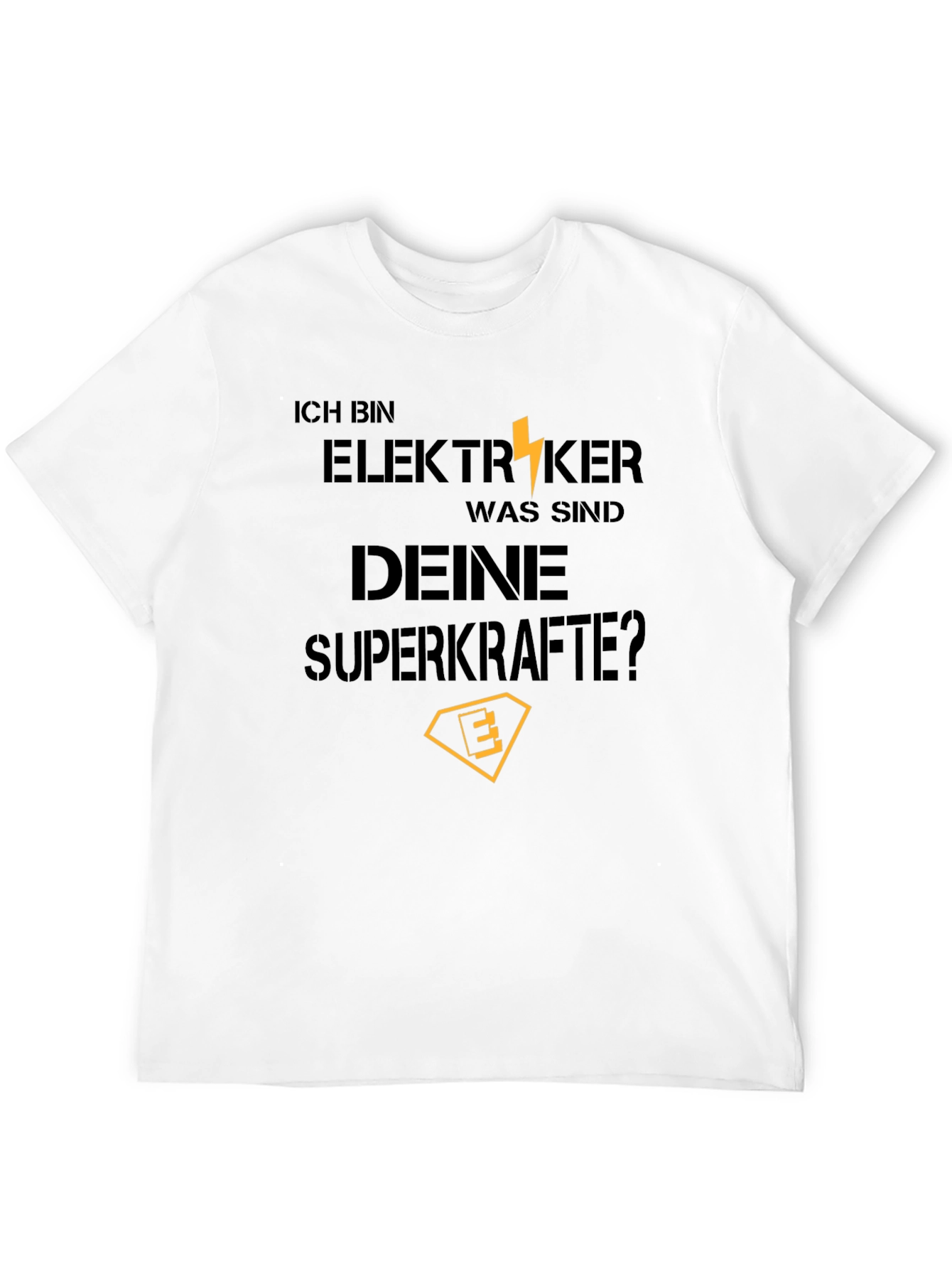 Electrician Superpower T-Shirt - Mens Black Tee