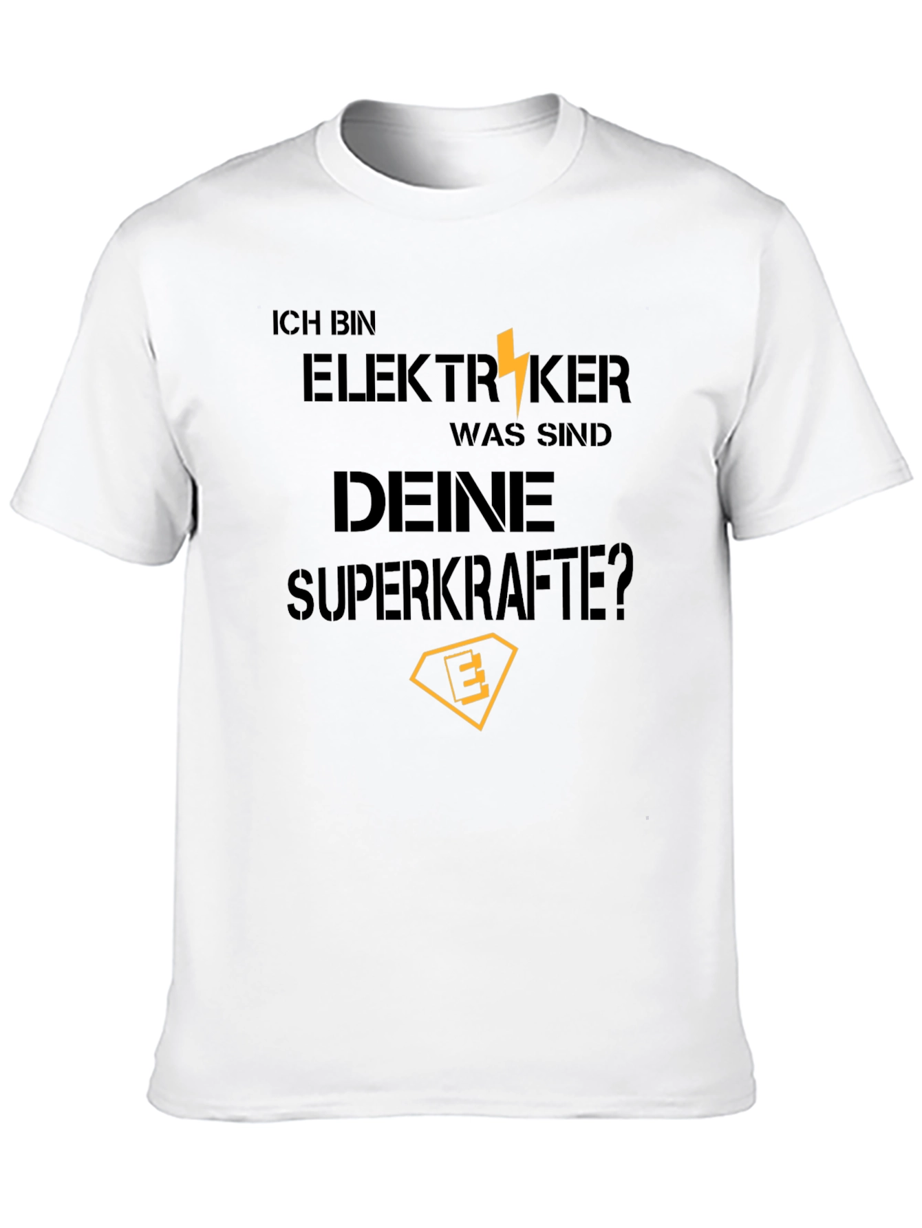 Electrician Superpower T-Shirt - Mens Black Tee