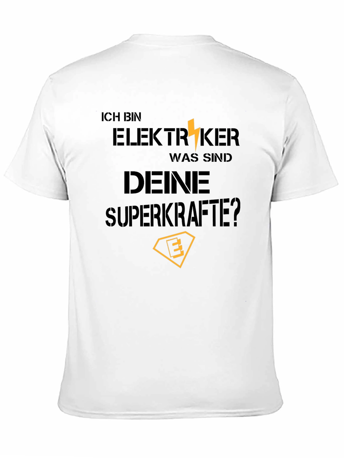Electrician Superpower T-Shirt - Mens Black Tee
