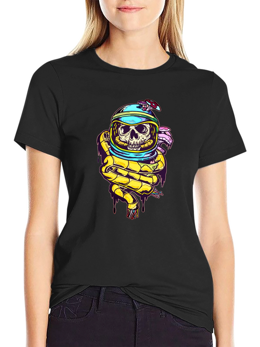 Skull Astronaut T-Shirt - Unique Graphic Tee