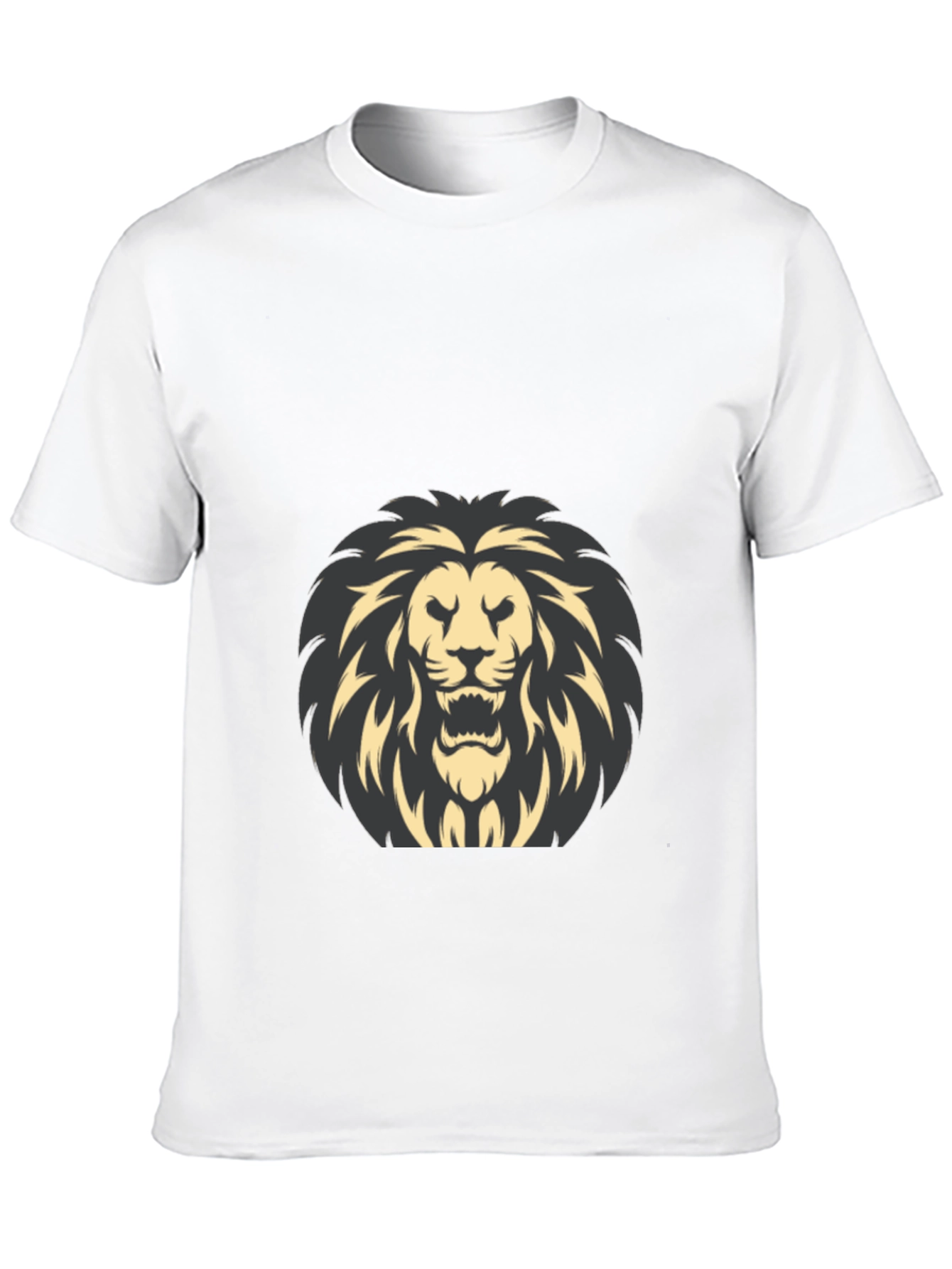 Lion Graphic Black T-Shirt - Bold Style
