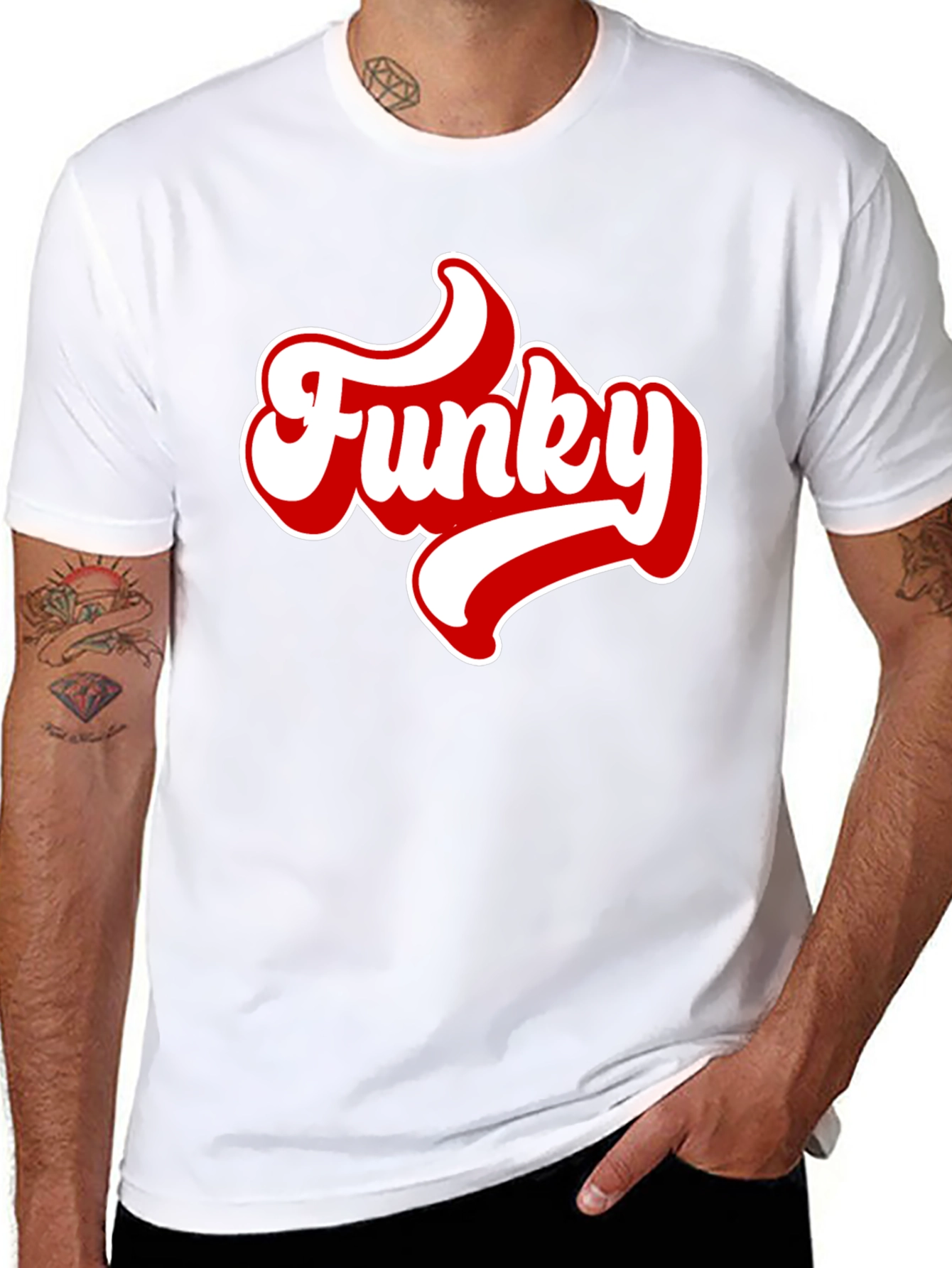 Funky Graphic Tee - Mens Black T-Shirt