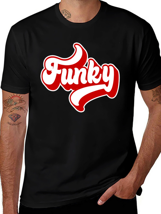 Funky Graphic Tee - Mens Black T-Shirt
