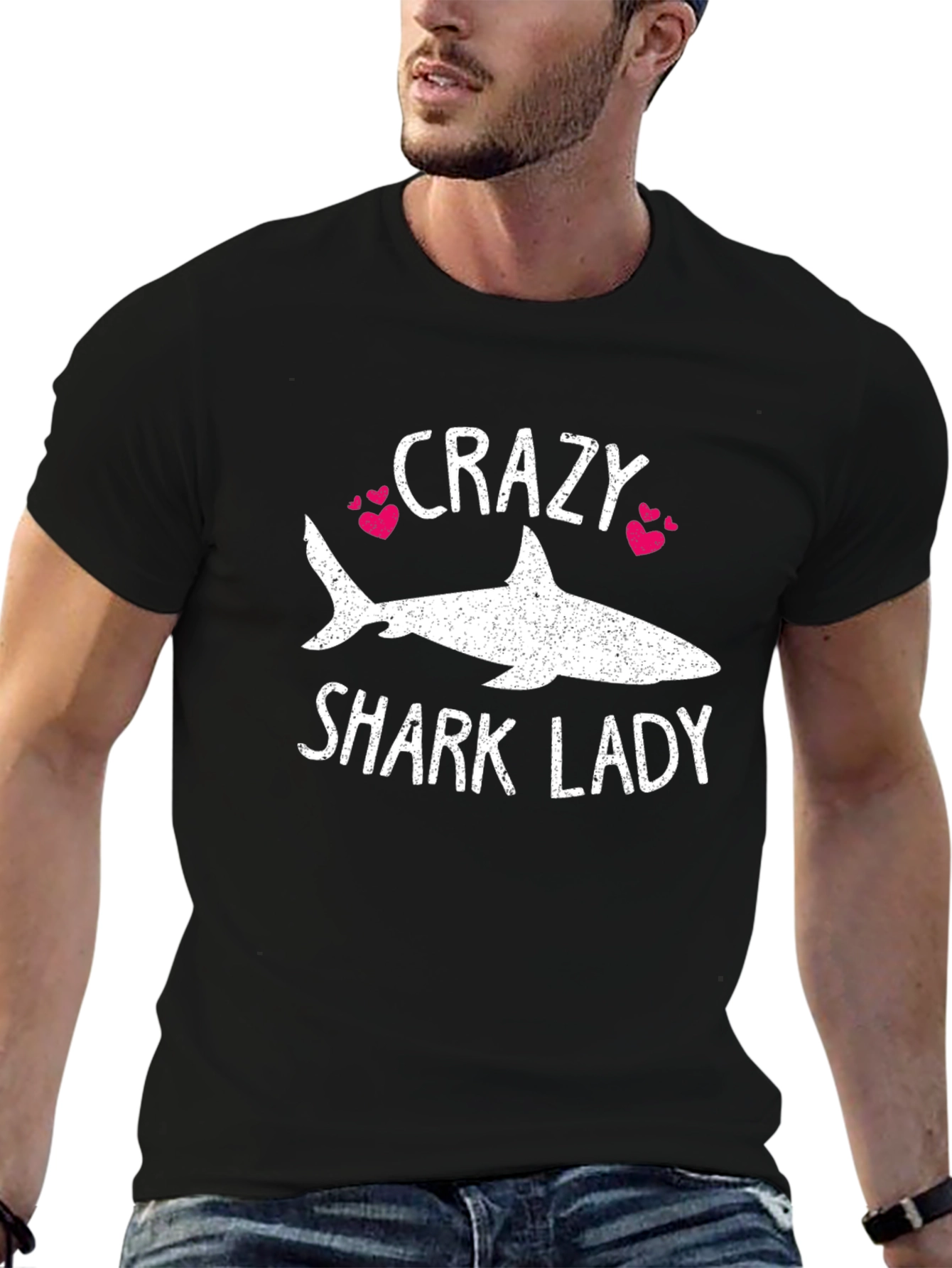 Crazy Shark Lady T-Shirt - Ocean Lover Tee