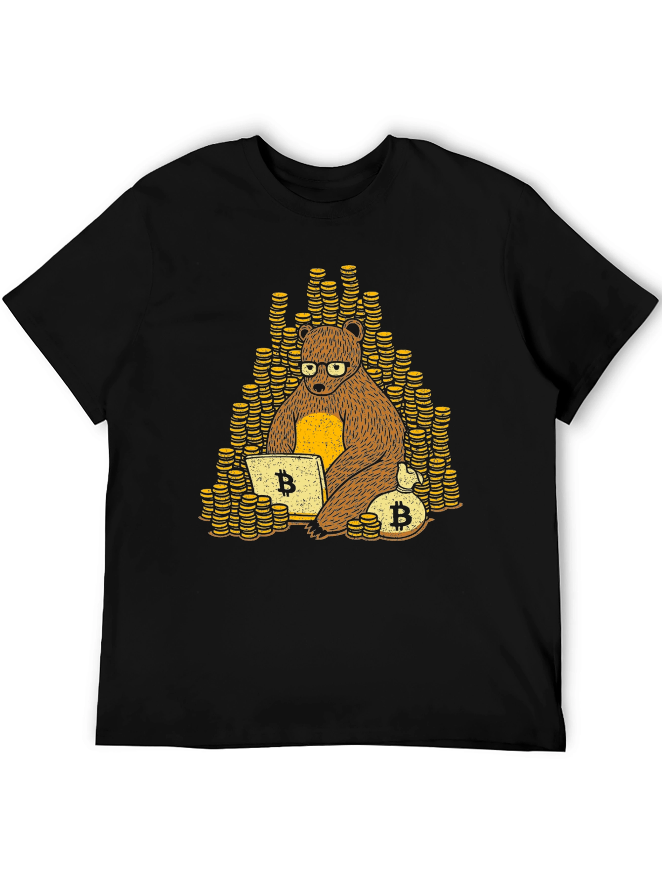 Bitcoin Bear Trader T-Shirt - Crypto Investor Tee