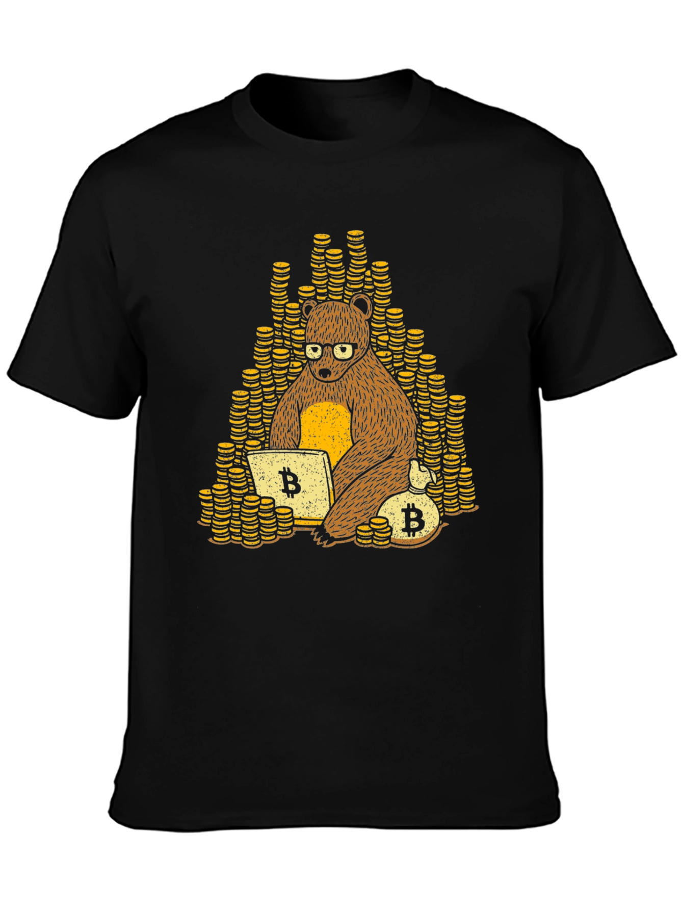 Bitcoin Bear Trader T-Shirt - Crypto Investor Tee