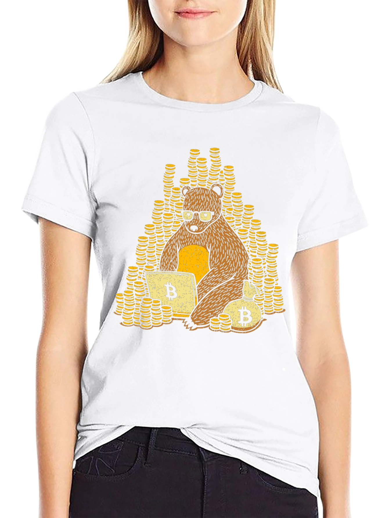 Bitcoin Bear Trader T-Shirt - Crypto Investor Tee