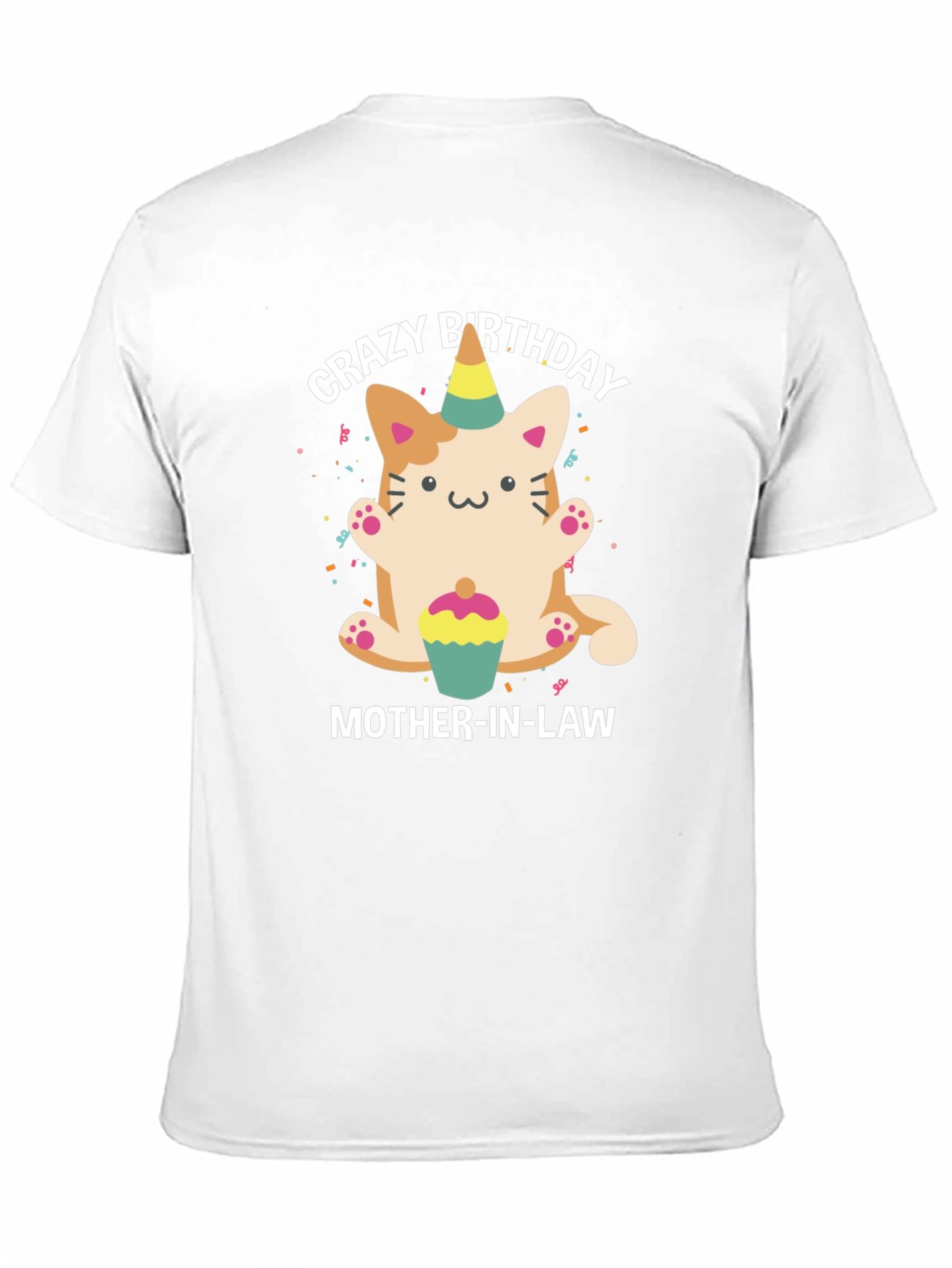 Crazy Birthday Mother-In-Law Cat T-Shirt