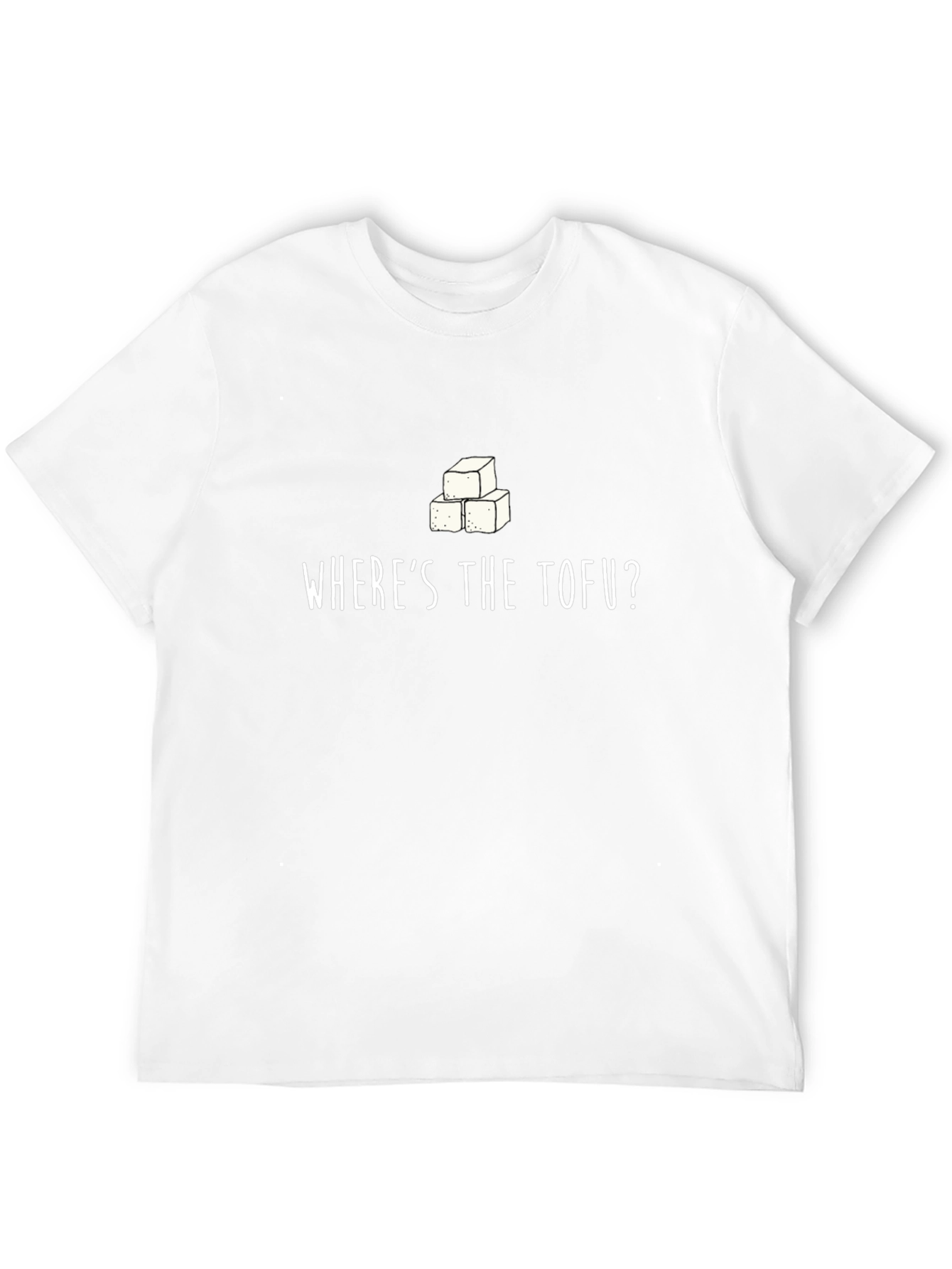 Wheres The Tofu? Graphic Tee - Vegan Humor