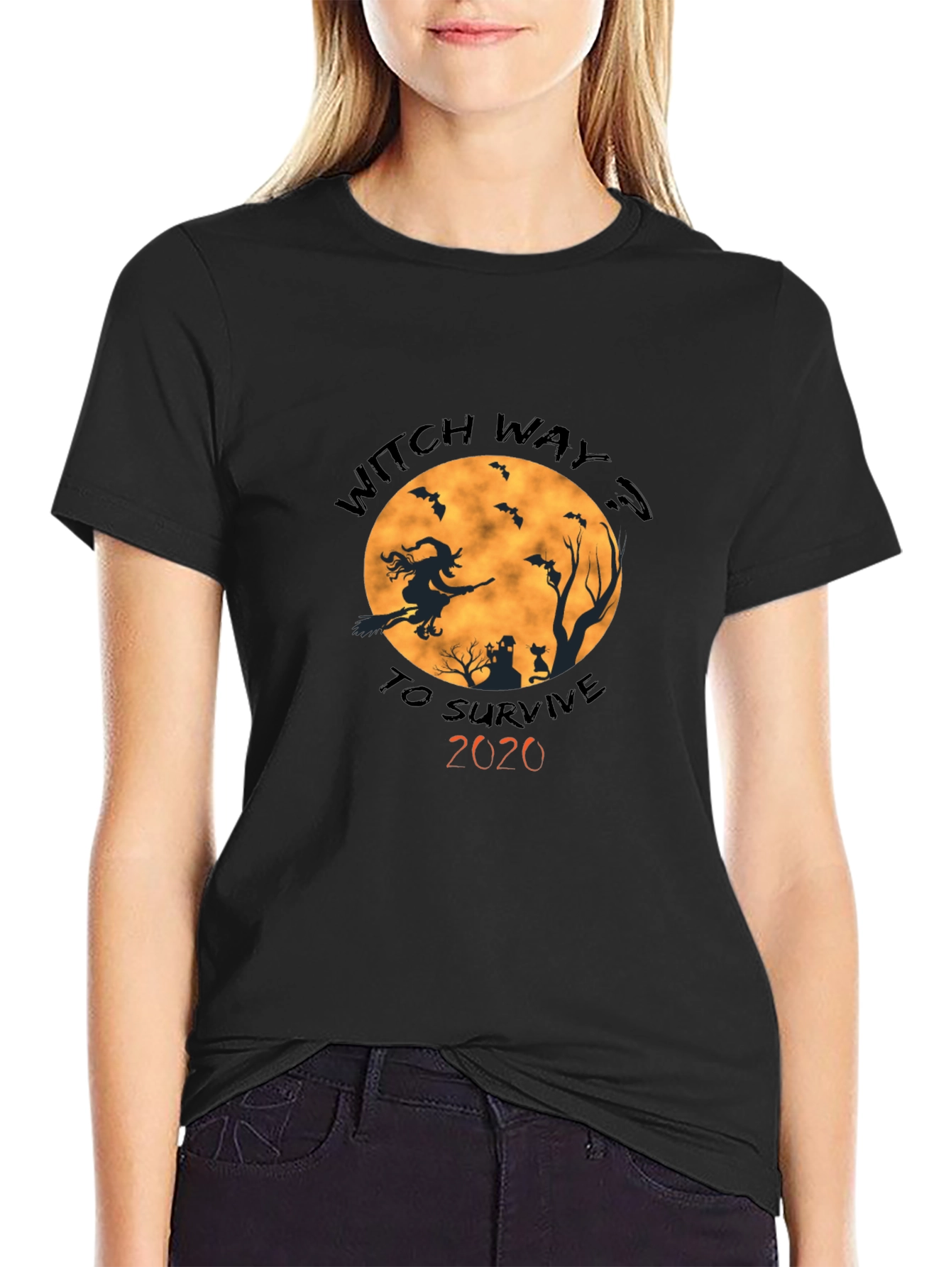 Witch Way To Survive 2020 Halloween T-Shirt