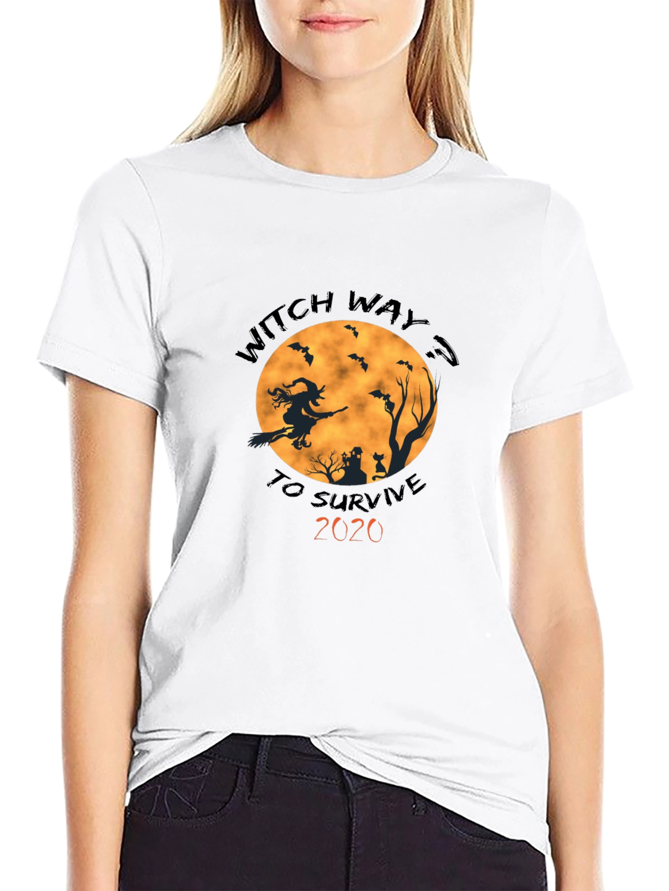 Witch Way To Survive 2020 Halloween T-Shirt
