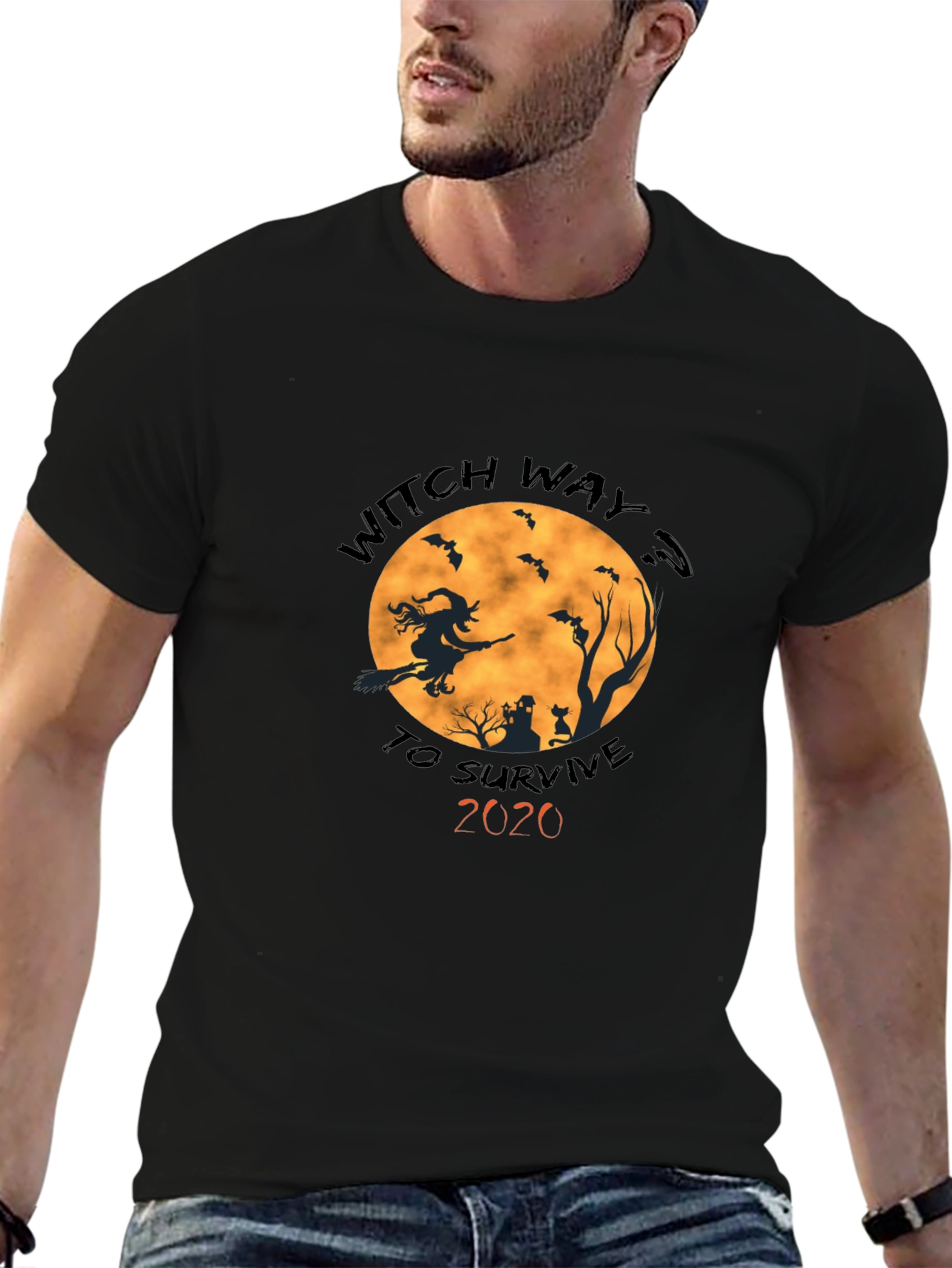 Witch Way To Survive 2020 Halloween T-Shirt
