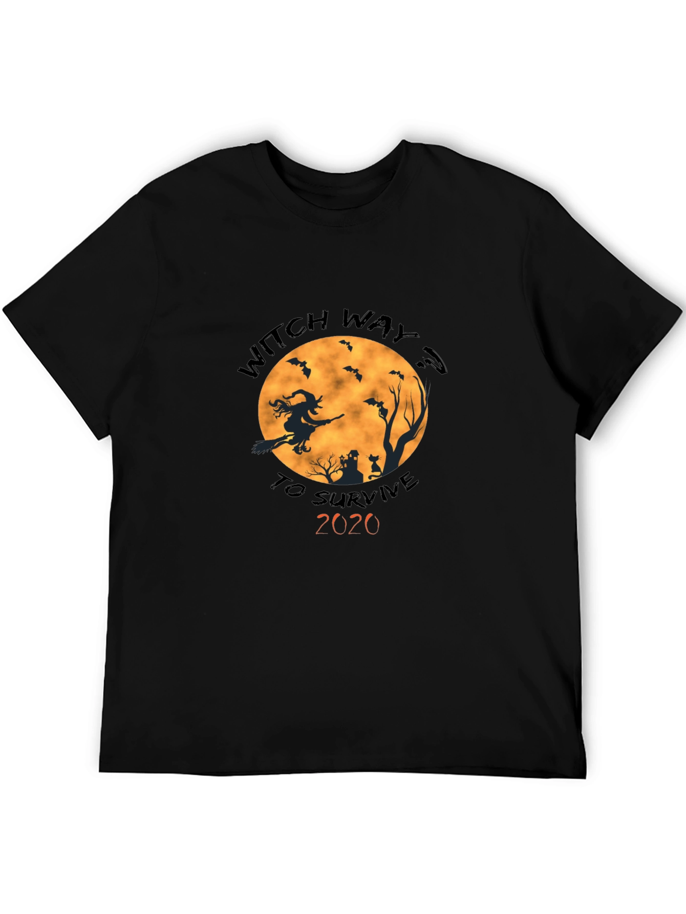Witch Way To Survive 2020 Halloween T-Shirt