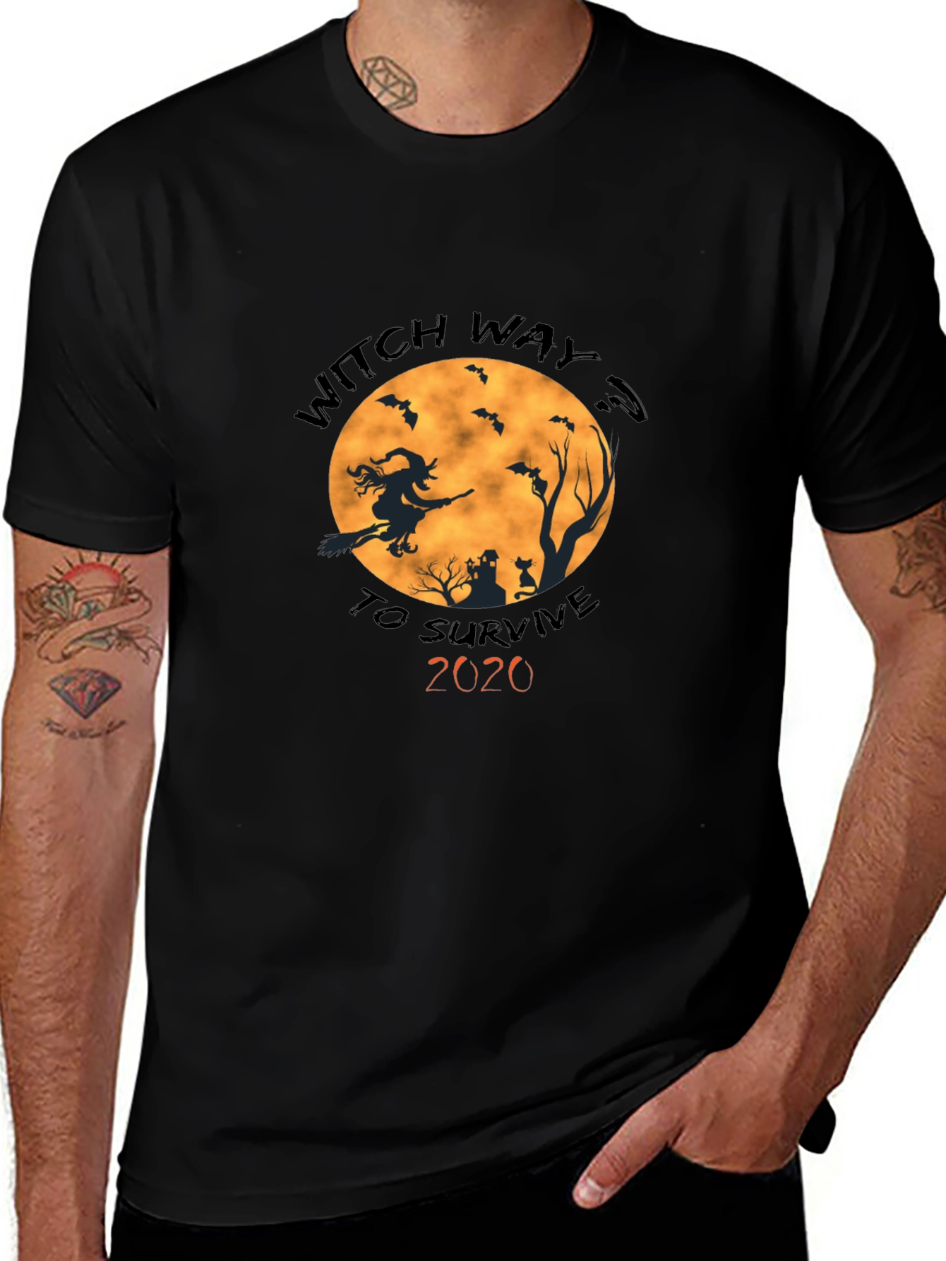 Witch Way To Survive 2020 Halloween T-Shirt