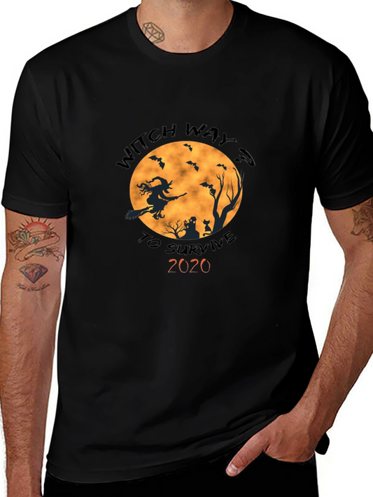Witch Way To Survive 2020 Halloween T-Shirt