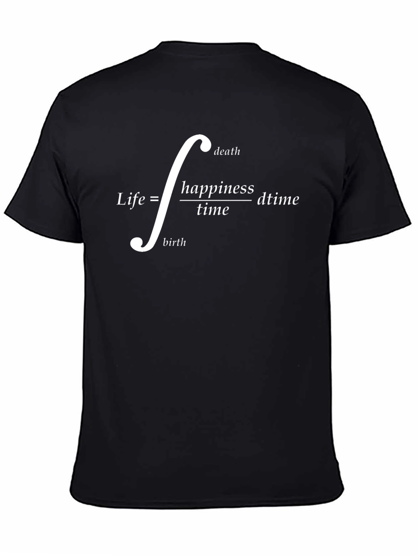 Life Equation T-Shirt: Happiness Over Time
