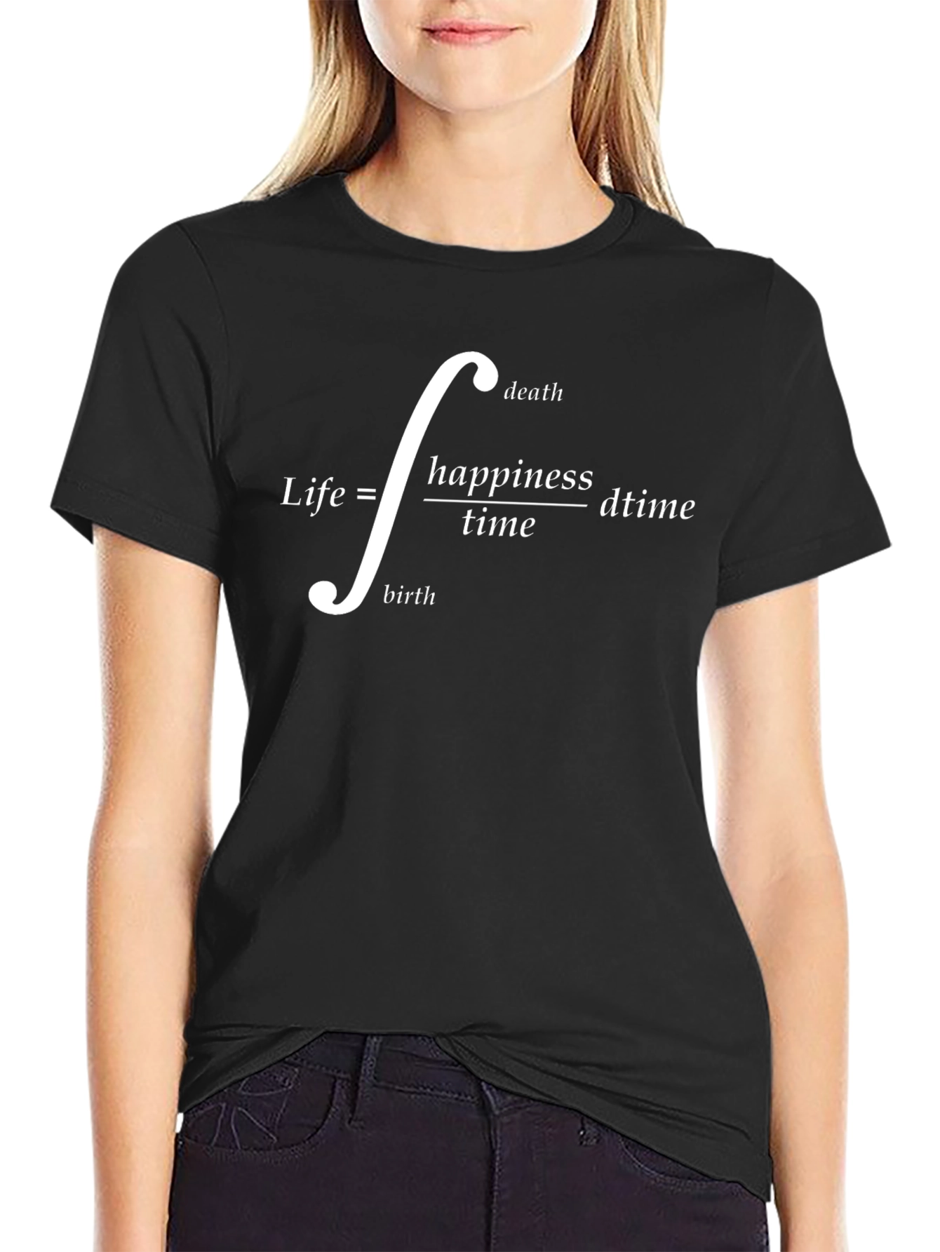 Life Equation T-Shirt: Happiness Over Time