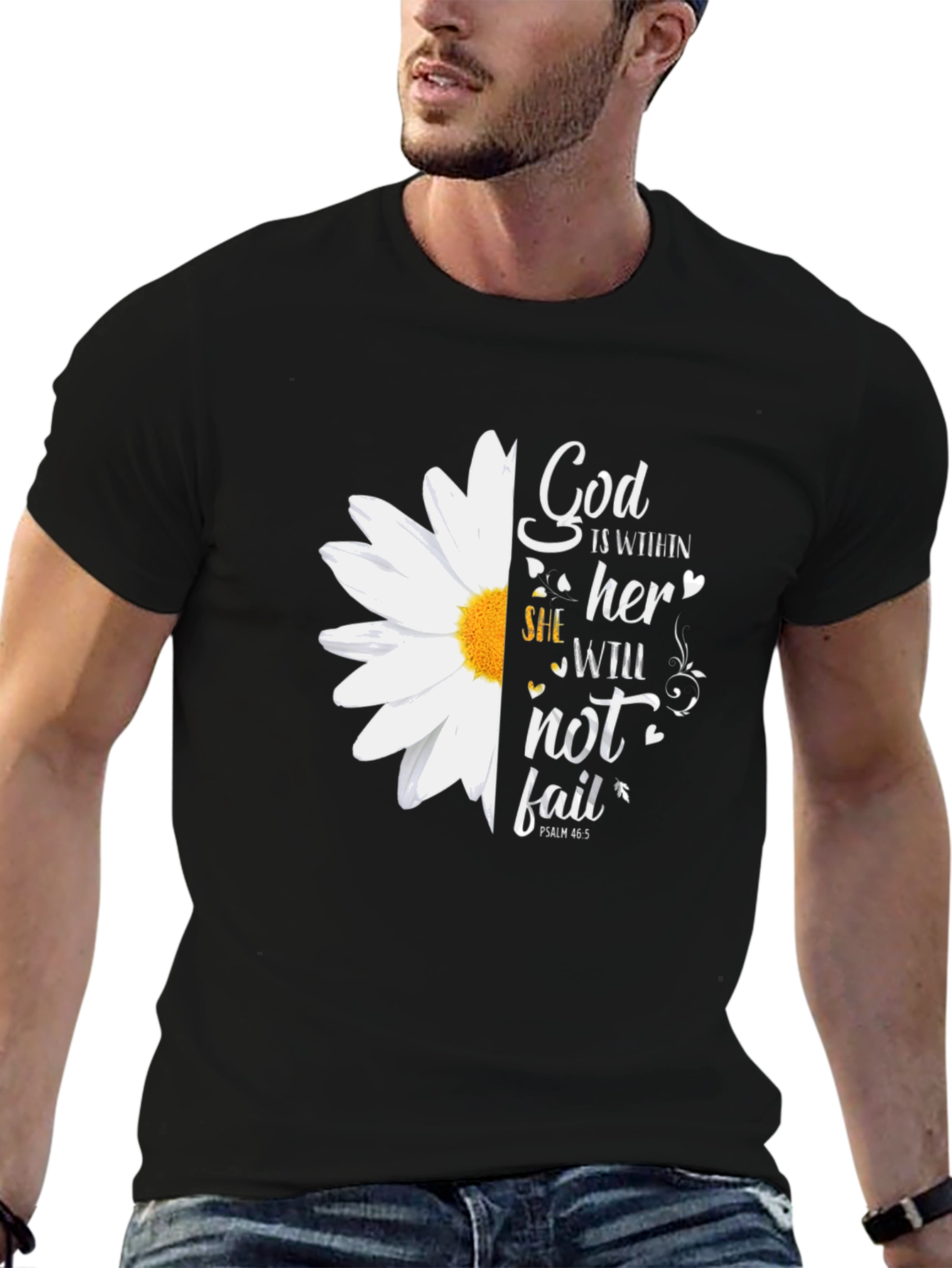 Faith-Inspired Daisy Graphic Tee