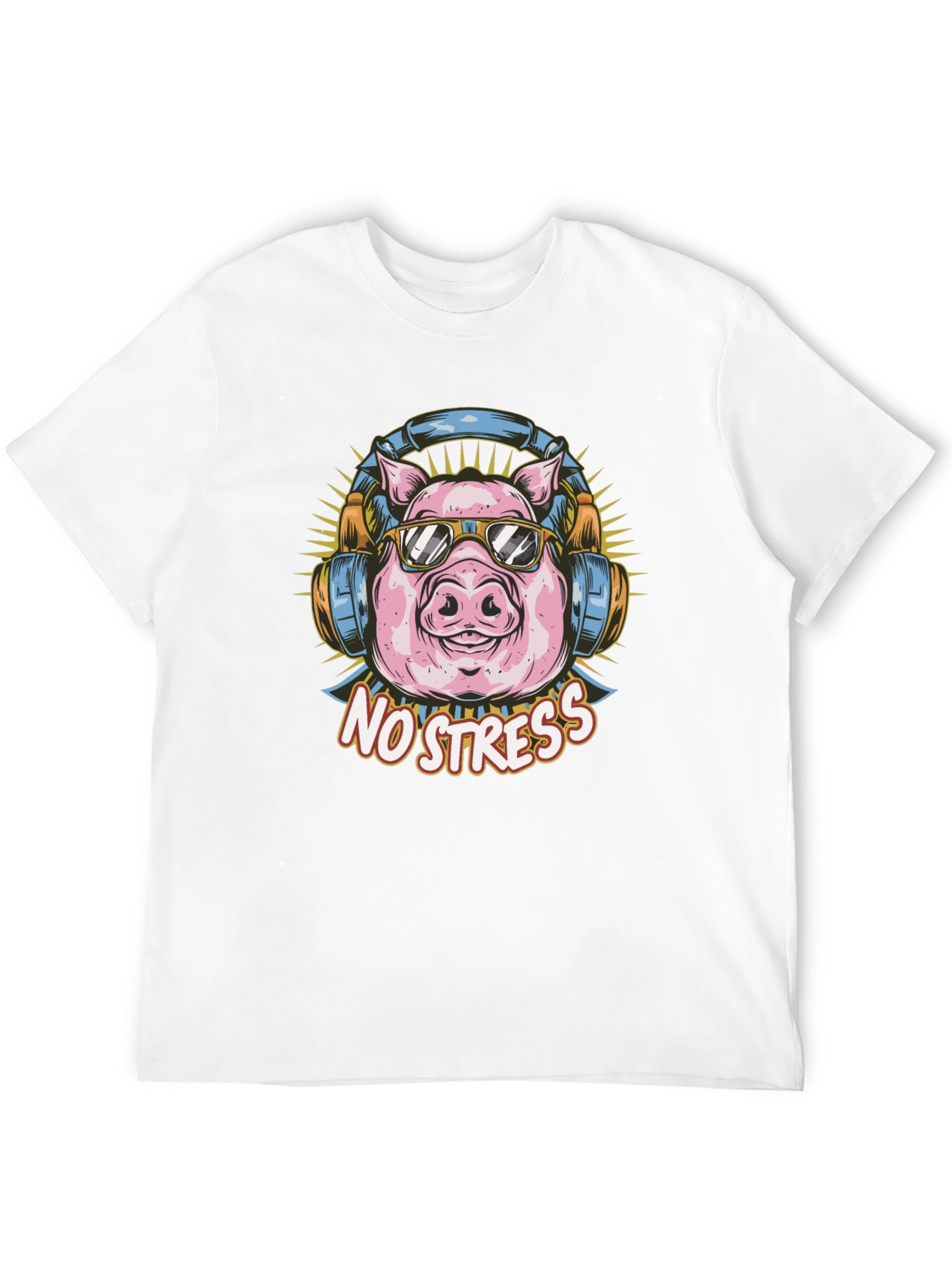 Cool Pig T-Shirt - No Stress Graphic Tee