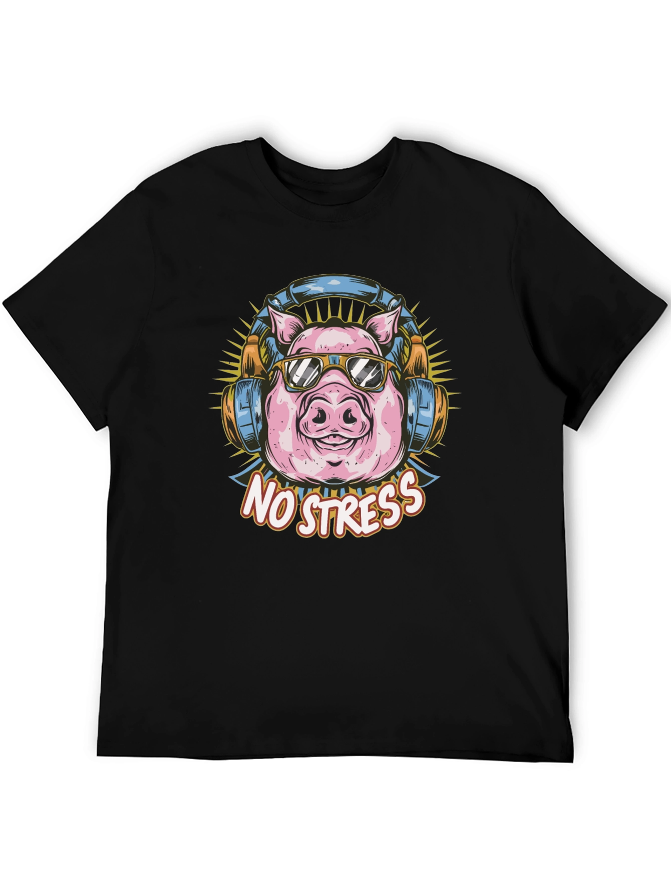 Cool Pig T-Shirt - No Stress Graphic Tee