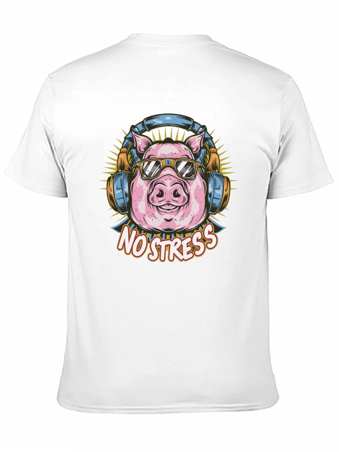 Cool Pig T-Shirt - No Stress Graphic Tee