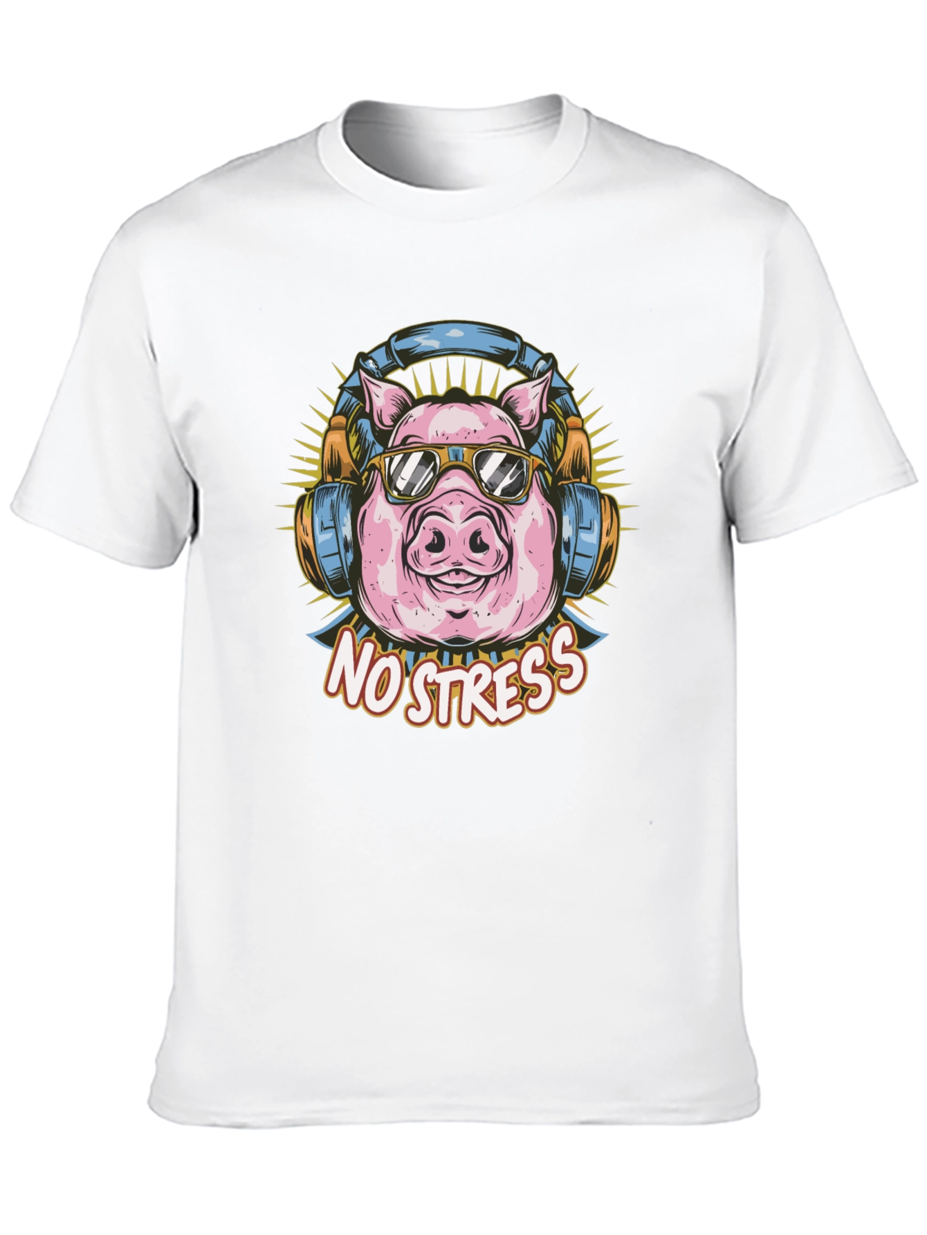 Cool Pig T-Shirt - No Stress Graphic Tee