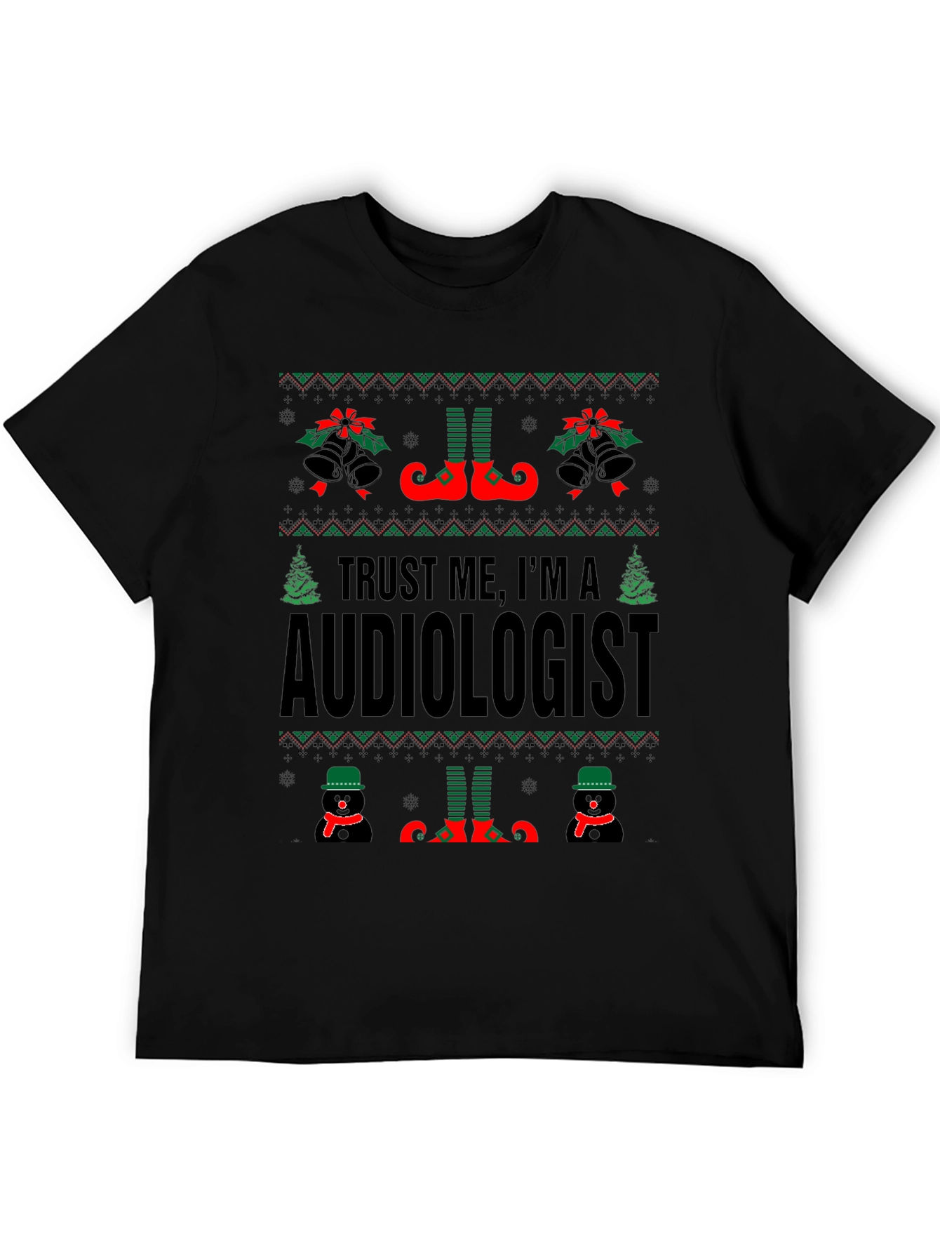 Audiologist Christmas Ugly Sweater T-Shirt