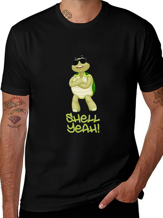 Cool Turtle Shell Yeah Graphic T-Shirt