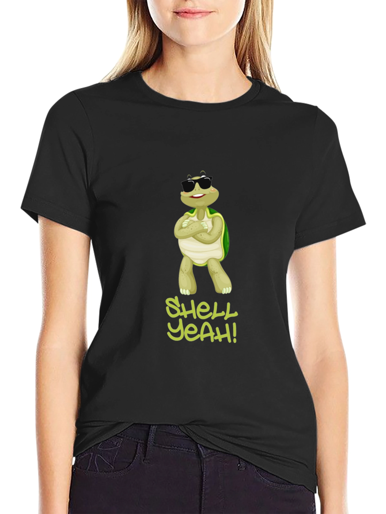 Cool Turtle Shell Yeah Graphic T-Shirt