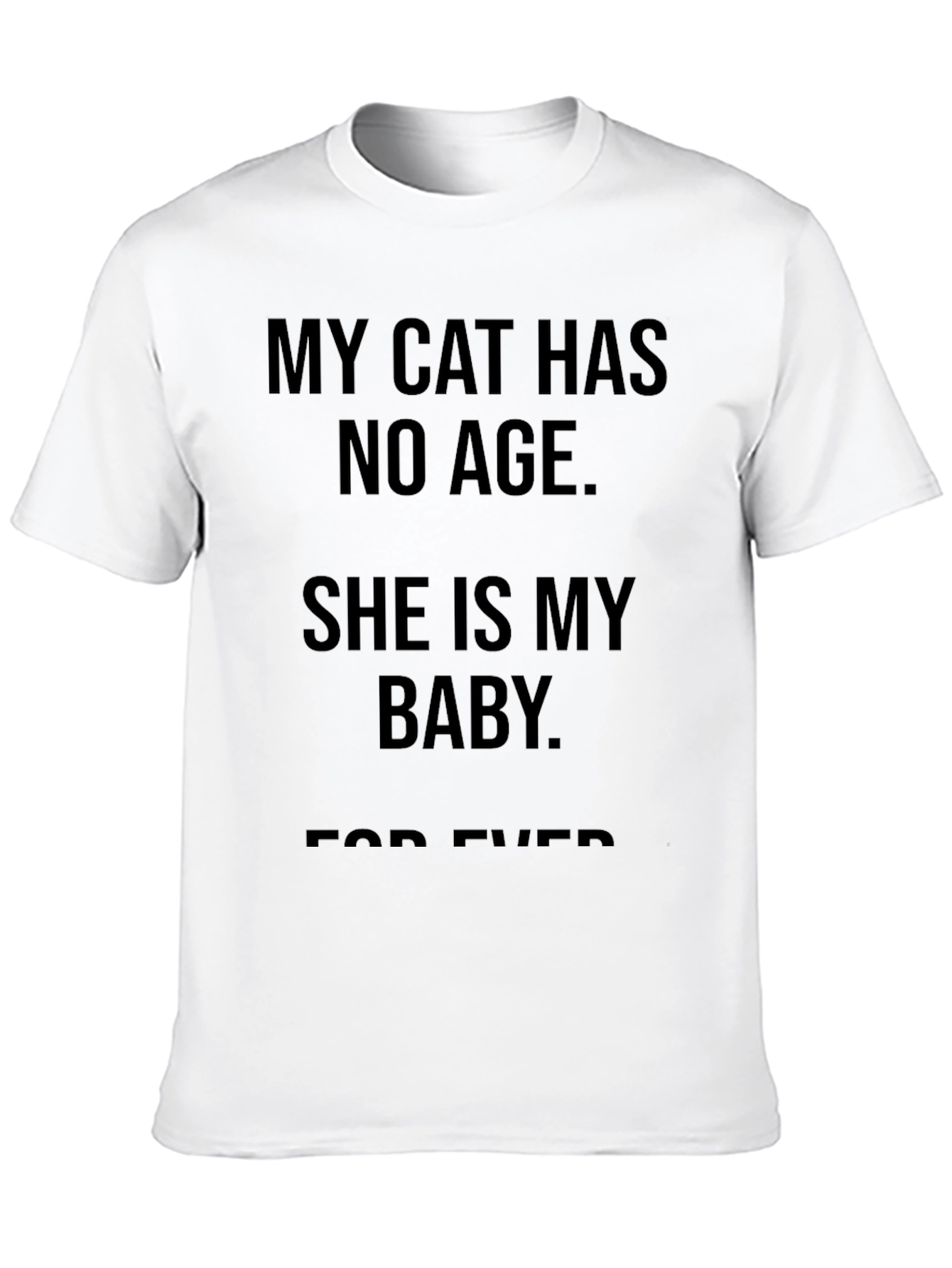 My Cat Has No Age T-Shirt - Black