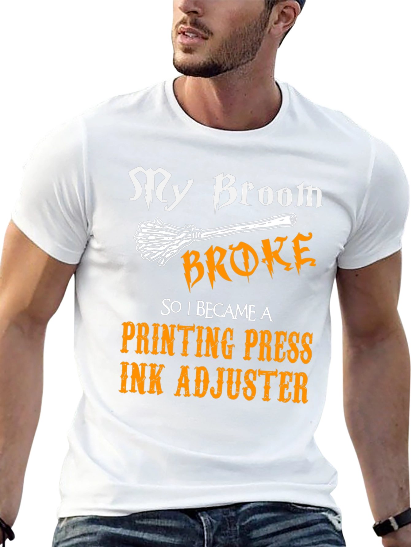 Funny Printing Press Ink Adjuster Halloween T-Shirt