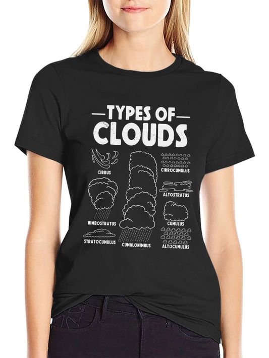 Types of Clouds Graphic T-Shirt - Weather Geek Apparel