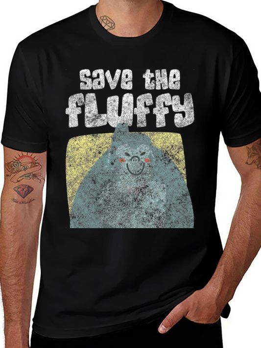 Save The Fluffy Graphic T-Shirt - Comfort Fit