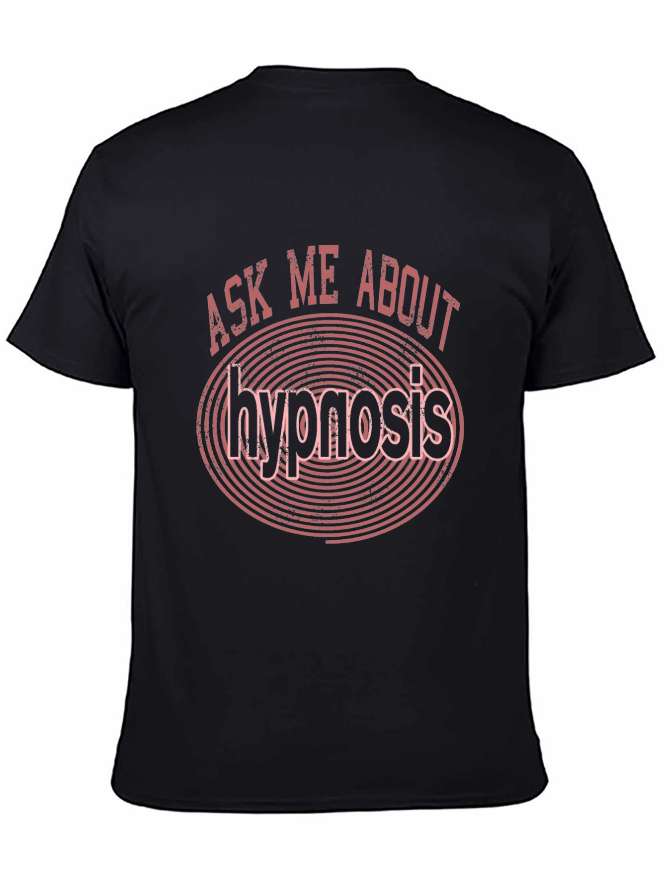 Ask Me About Hypnosis Graphic Tee - Black Cotton