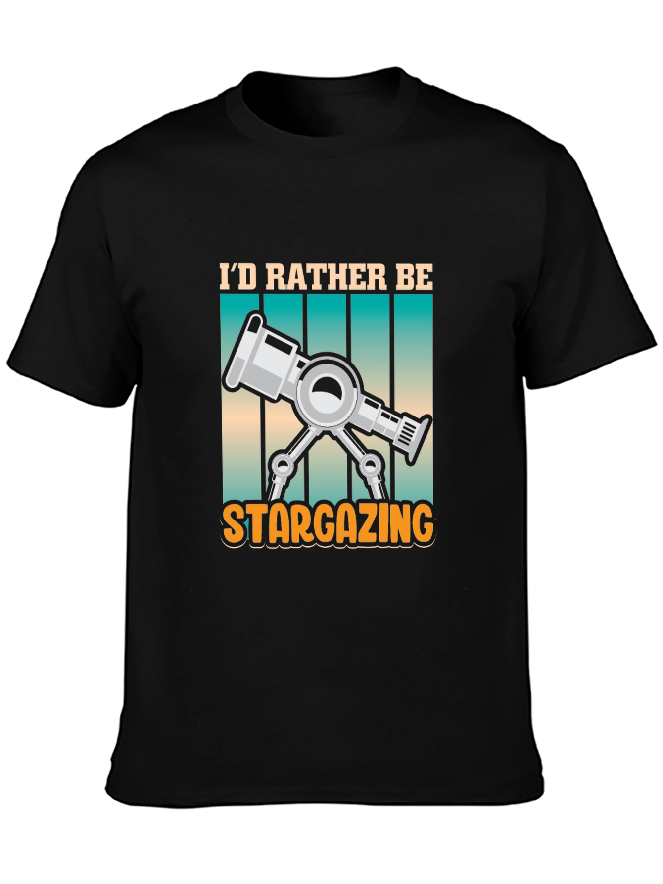 Stargazing Telescope Graphic Tee