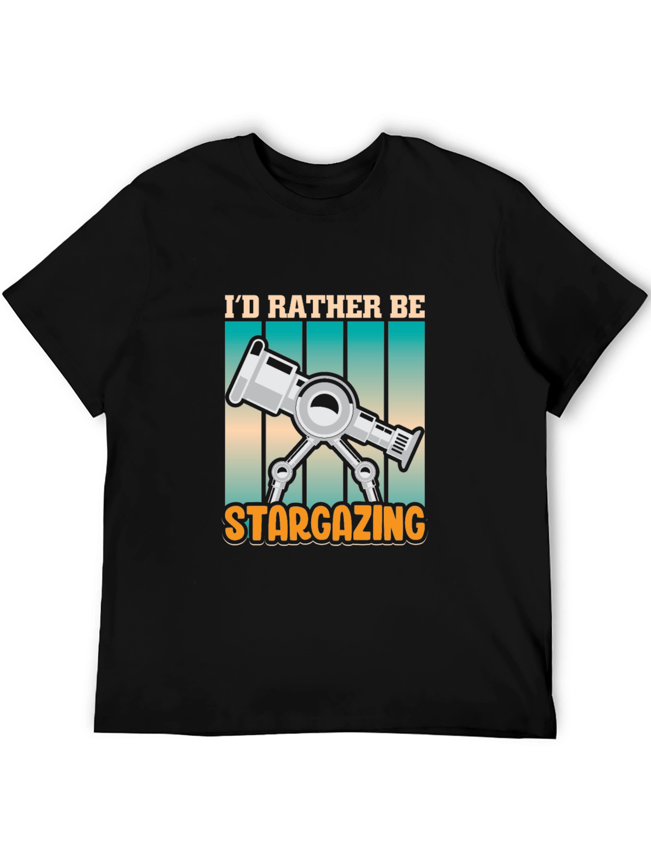 Stargazing Telescope Graphic Tee