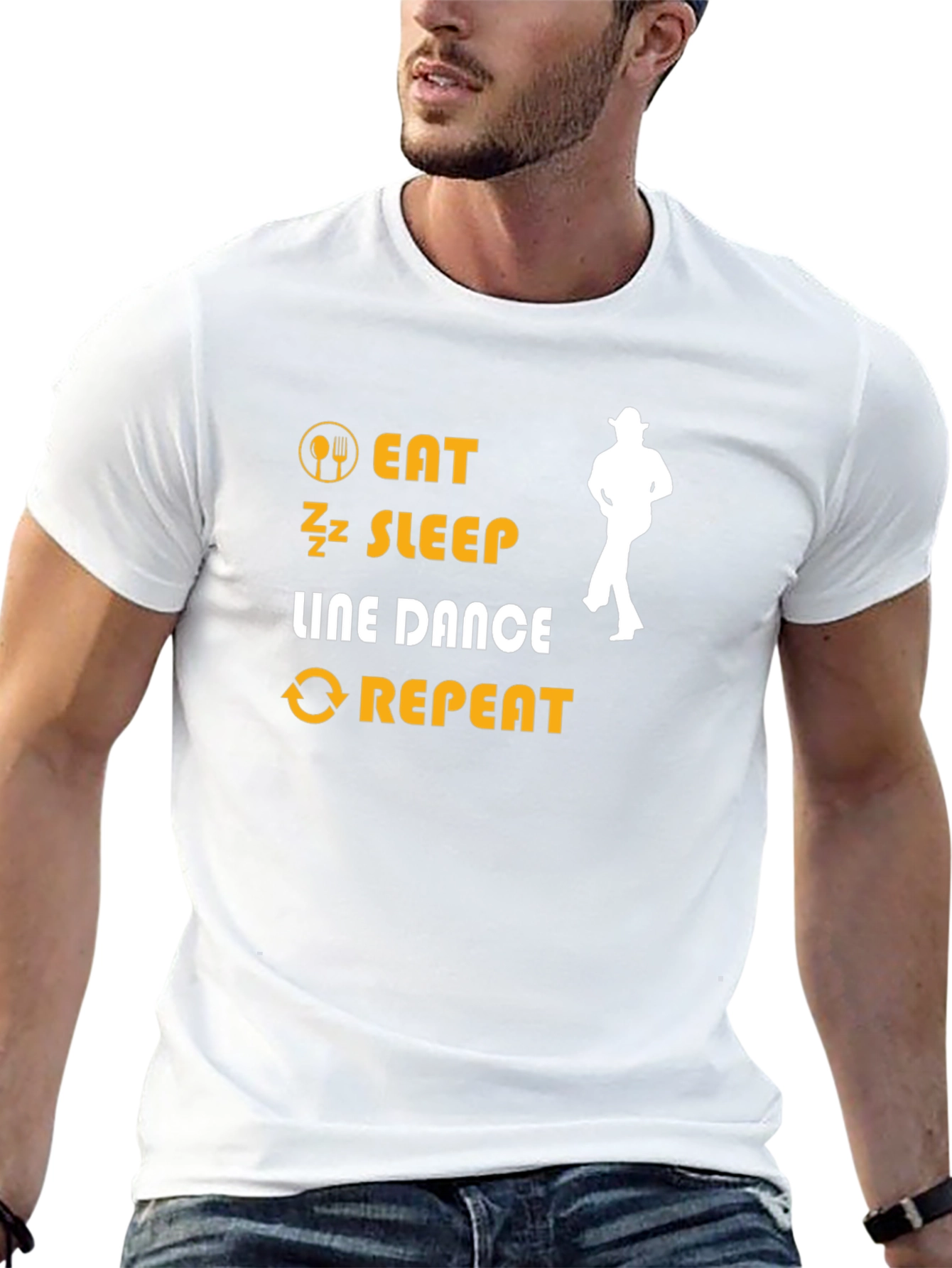 Eat Sleep Line Dance Repeat T-Shirt