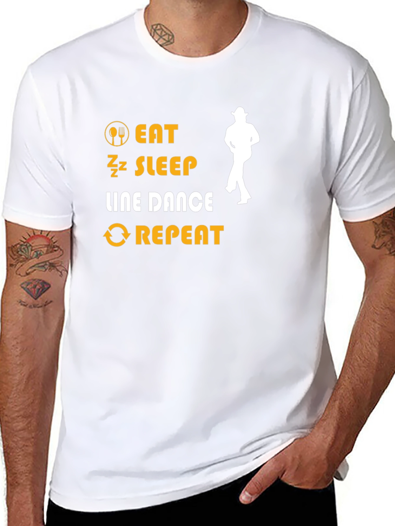 Eat Sleep Line Dance Repeat T-Shirt